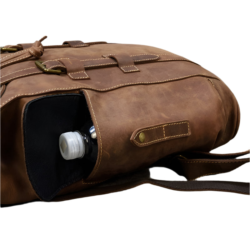 Backpack Large Capacity Leather Bag