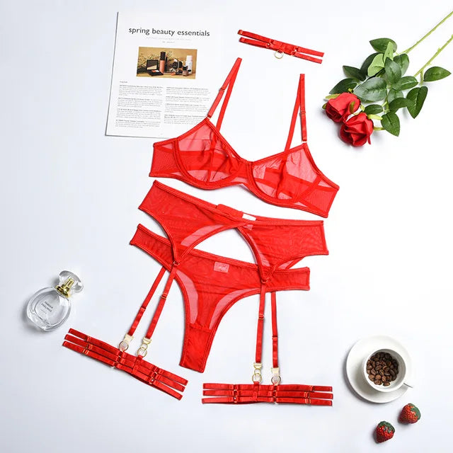 Peyton™ - 4-Piece Lingerie Set