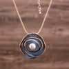 Blue Elegance Pearl Necklace