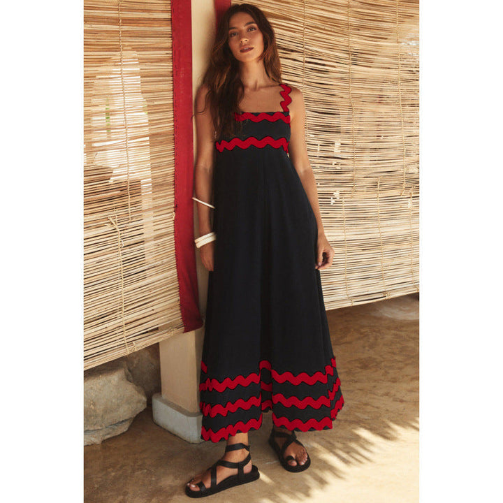 Ashly™ - Boho Slash Neck Maxi Dress
