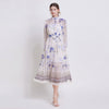 Sarah | Elegant Floral Chiffon Dress