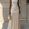 Celeste™ | Sleeveless Pleated Maxi Dress