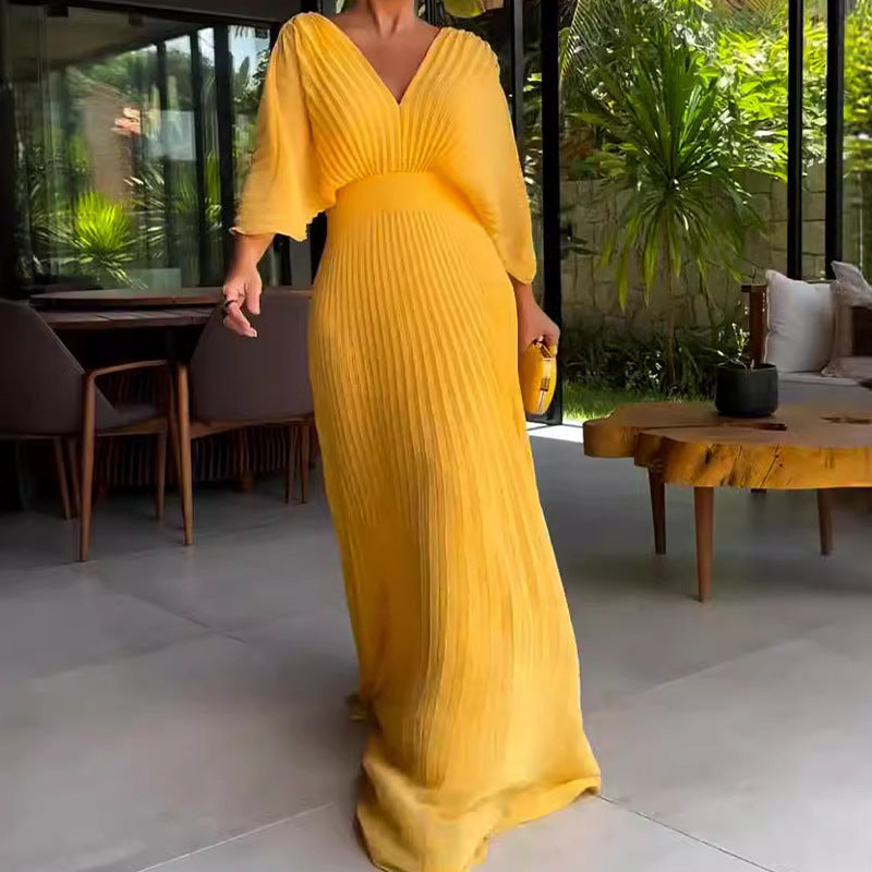 Ria™ - Floating Ribbed Maxi Dress