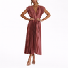 Isla | Elegant Pleated Wedding Guest Maxi Dress
