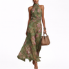 Livia | Floral Maxi Halter Dress