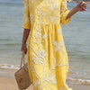 Casual women's dress with floral print