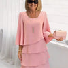 Catherine | Elegant Comfort Ruffle Dress