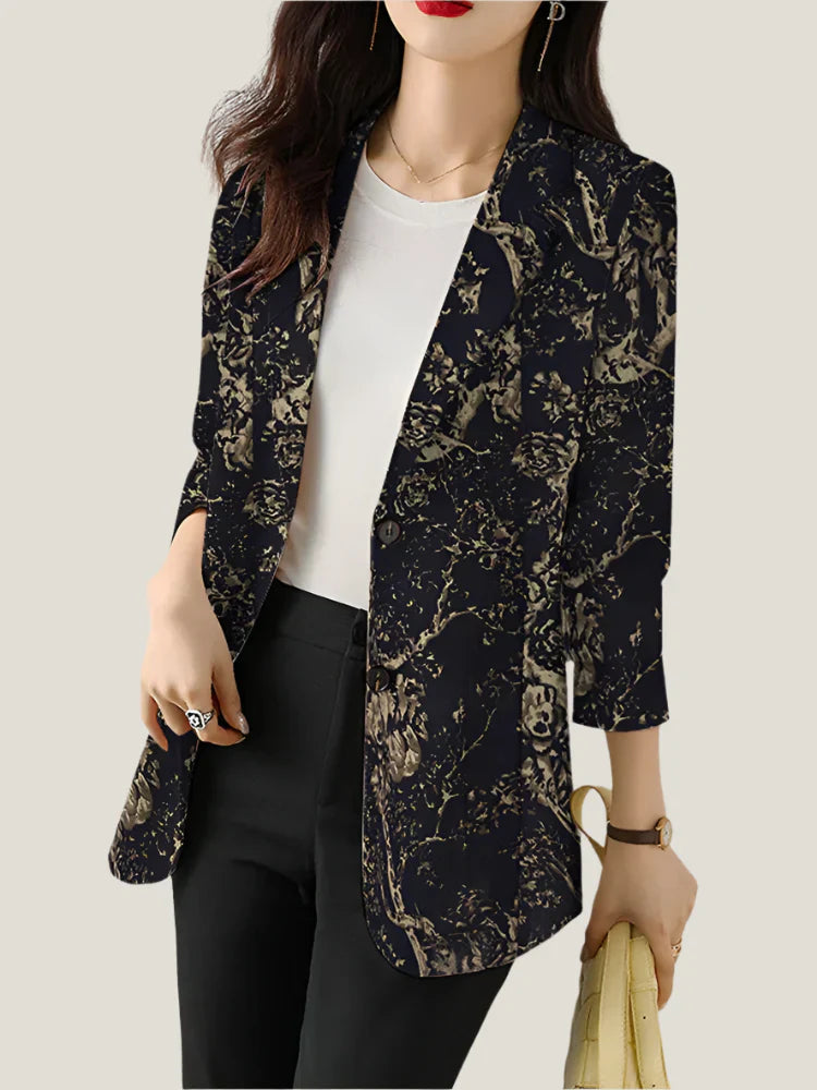 Zoe™ - Chic Floral Printed Blazer