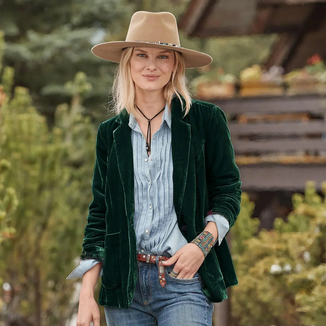 Peyton™ - Stylish Velvet Blazer