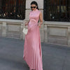 Ellison - Elegant Draped Maxi Dress