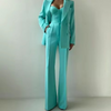 Tiffany | Women's Three-Piece Blazer Set Corset Top & Flare Pants