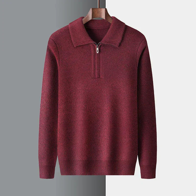 Isaac™ - Soft Warm Quarter Zip Sweater