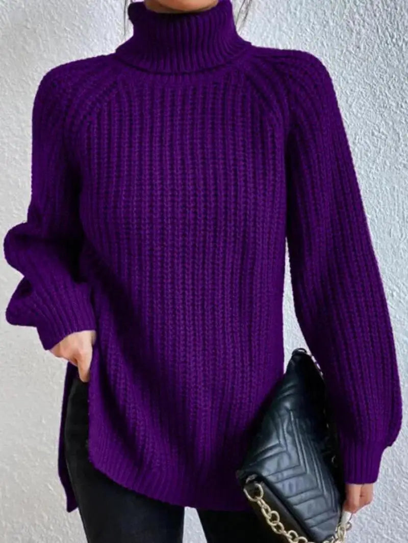 Mia™ - Comfortable Turtleneck Long Sweater