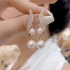 Gold Pearl Earrings