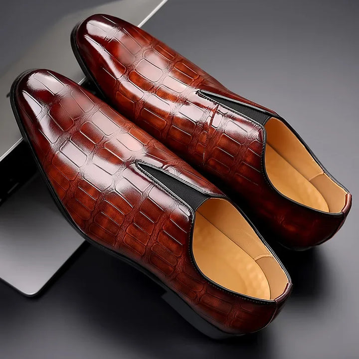 Noah™ - Stylish Stone Pattern Slip-on Loafers