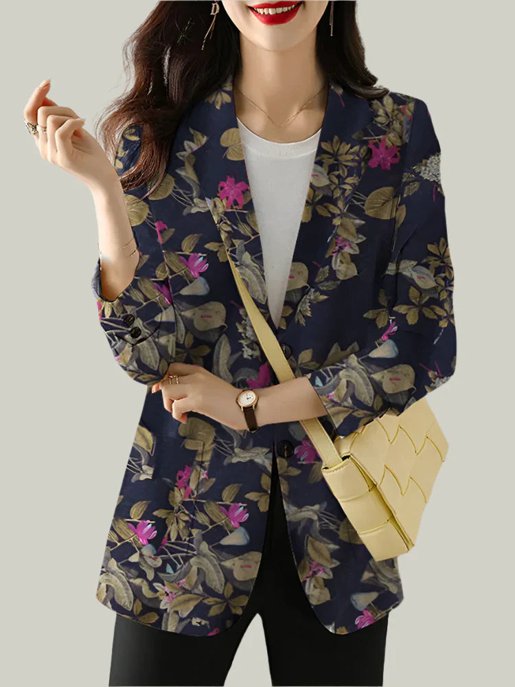 Zoe™ - Chic Floral Printed Blazer