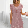 Victoria | Elegant Comfort Ruffle Dress