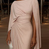 Lyssa – Pleated Drape Maxi Dress