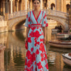 Noelle | Floral Spring Dress with V-Neck
