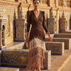 Fringe Dress Sage