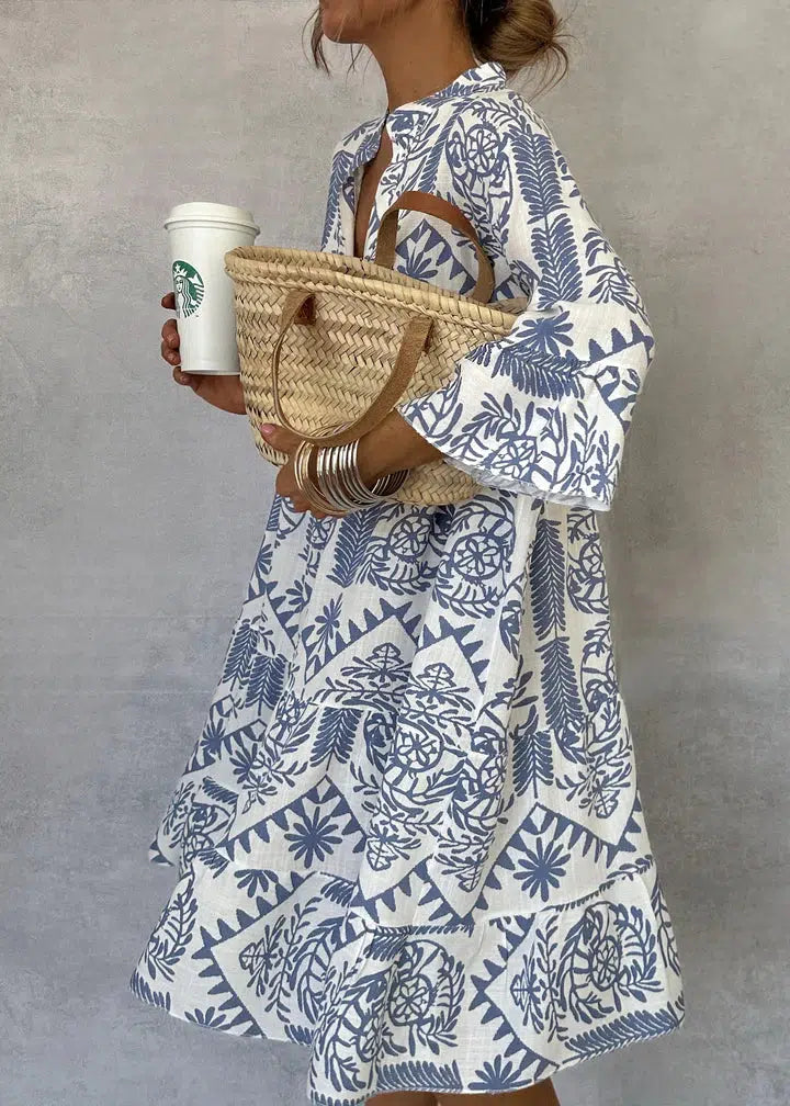 Idalina - Stylish Printed Dress