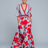 Michelle™ - Elegant Floral Wrap Dress