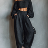 Tess™ - Off-Shoulder Set with Wide Pants