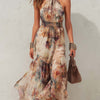 Chloe | Vintage Floral Midi Dress