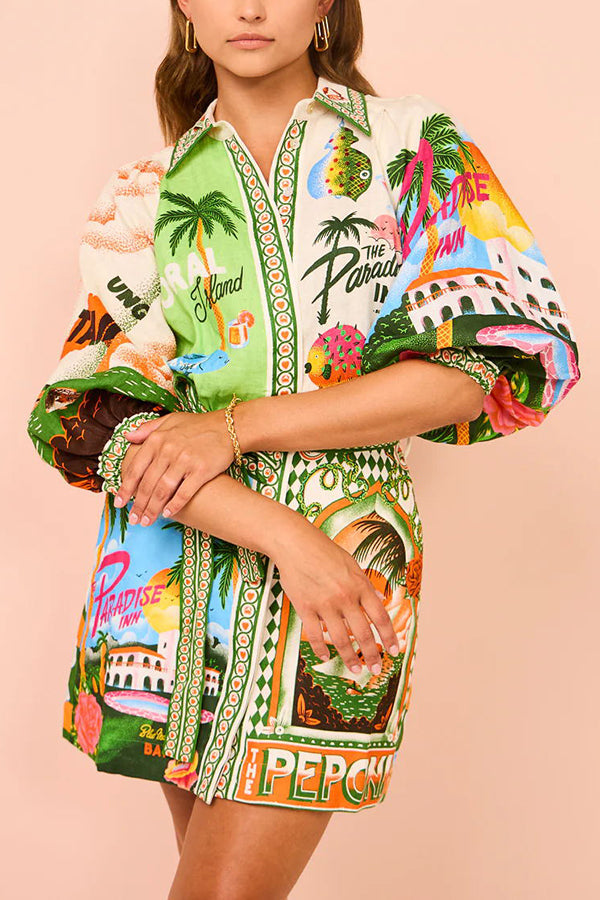 Kim - Belted Pocket Shirt Mini Dress