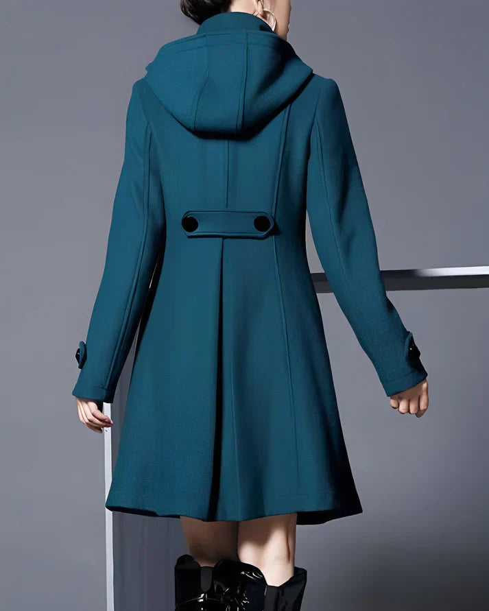 Aria™ | Elegant Wool Coat with Hood