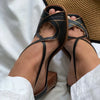 ELEGANT SANDAL WITH CROSS STRAPS