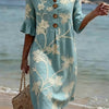 Casual Women's Dress with Floral Print