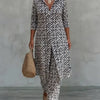 Sara | Bohemian Geometric Print Tunic and Wide-Leg Pants Set