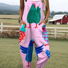 Violet | Chicken Print Overall