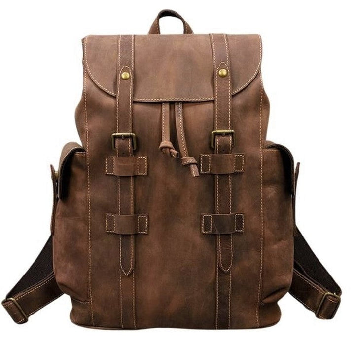 Backpack Large Capacity Leather Bag