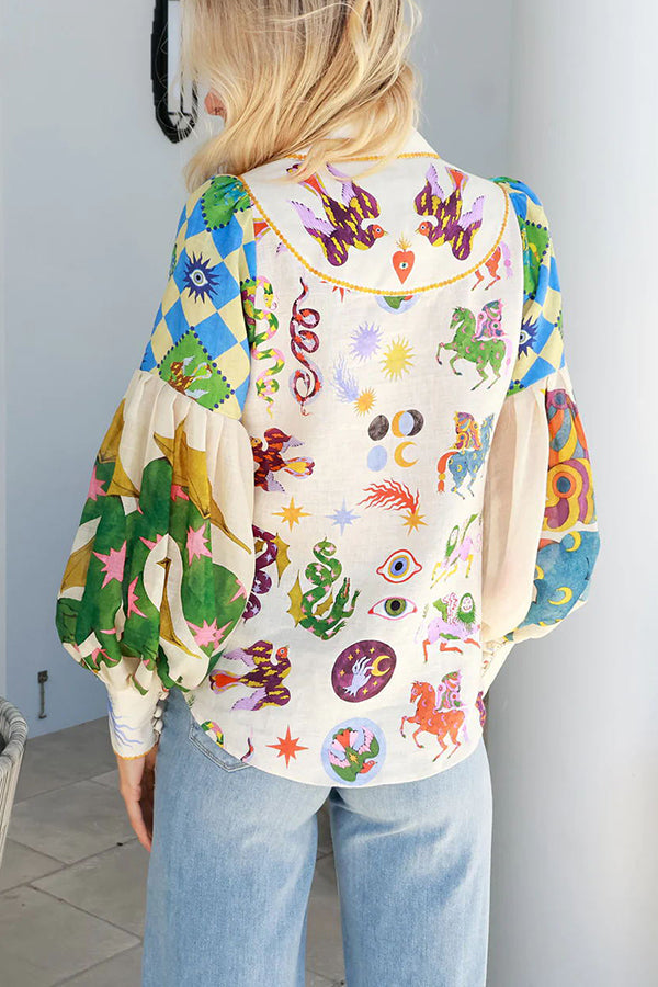 Adalie - Love Balloon Sleeve Shirt