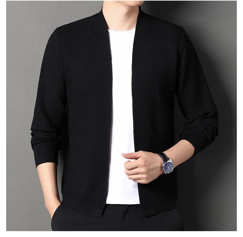 James™  - Comfortable Honeycomb Cardigan