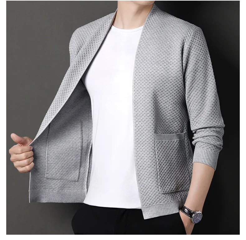 James™  - Comfortable Honeycomb Cardigan