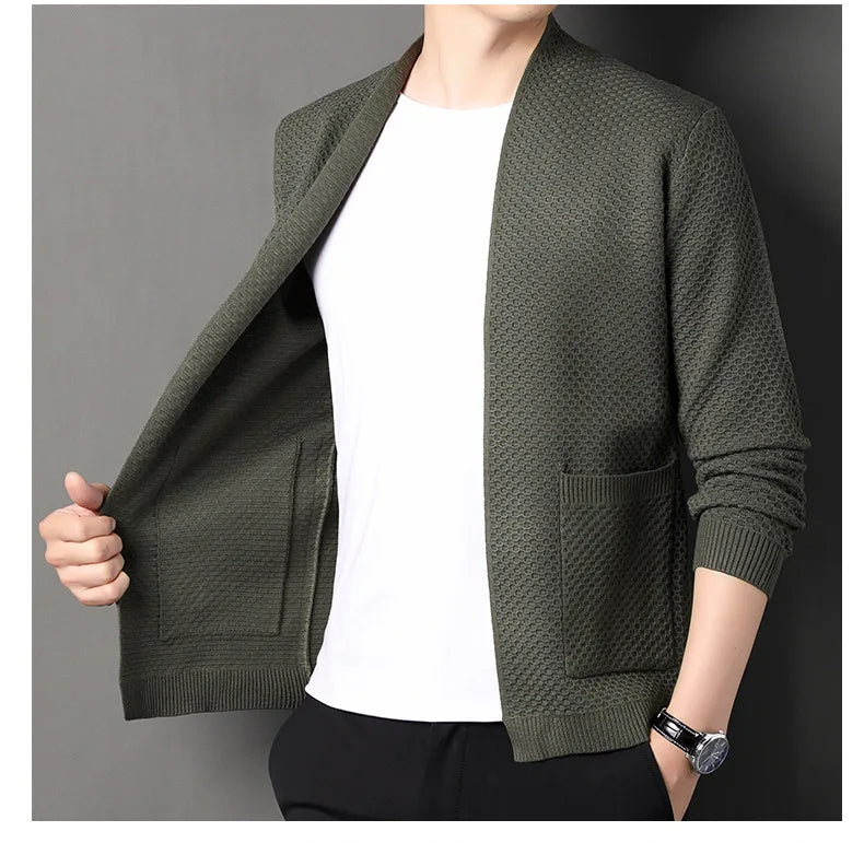 James™  - Comfortable Honeycomb Cardigan