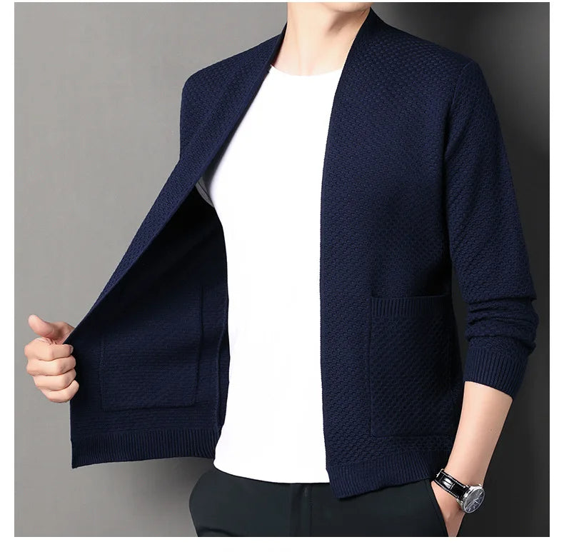 James™  - Comfortable Honeycomb Cardigan