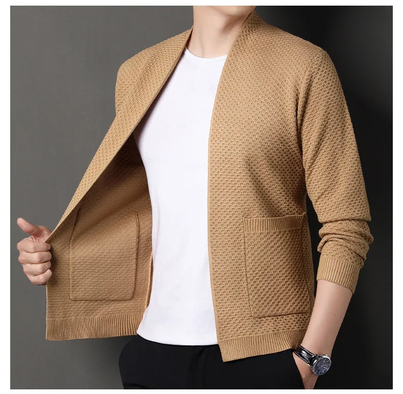 James™  - Comfortable Honeycomb Cardigan