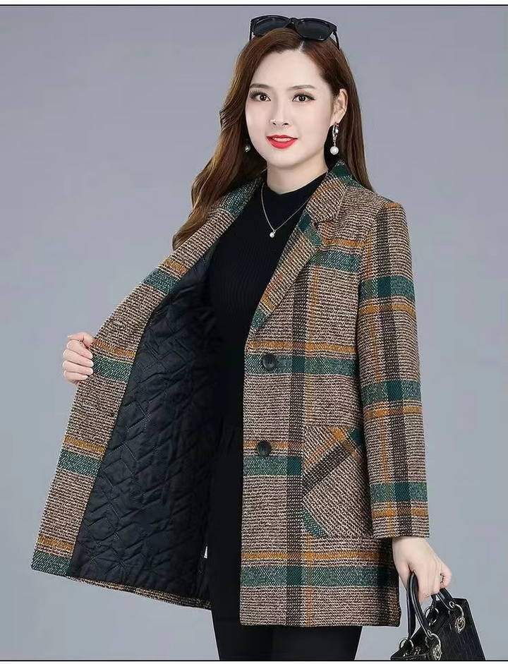 Aubrey™ - Elegant Plaid Blazer