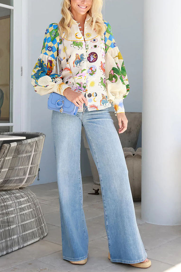 Adalie - Love Balloon Sleeve Shirt