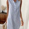 Élise | Striped Shirt Dress