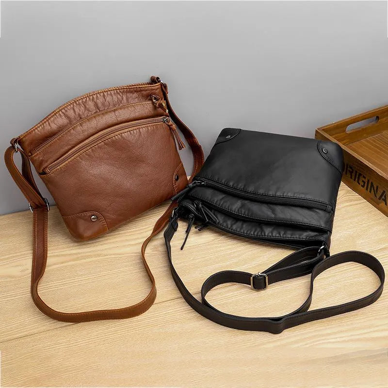 Mia™ Vintage Charm | Crossbody Leather Bag