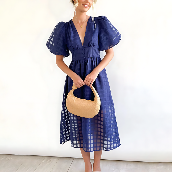 Julia - Chic Midi Dress for Summer Elegance