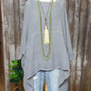 Aleria - Comfortable Loose Fit Pocketed Women's Top
