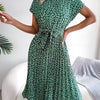 Jennifer™ | Flower Pleated Elegance Dress