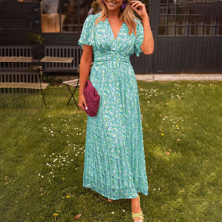 Amelia™ - Elegant Floral Maxi Dress