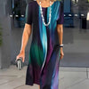 Dalia™ - Women's Pleated Dress with Color Blocks